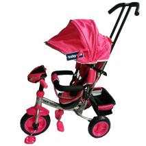 Tricicleta multifunctionala cu sunete si lumini Lux Trike Pink :: Baby Mix