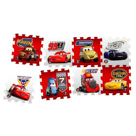 Covor puzzle din spuma Cars 3 Race of a Lifetime 8 piese :: Knorrtoys